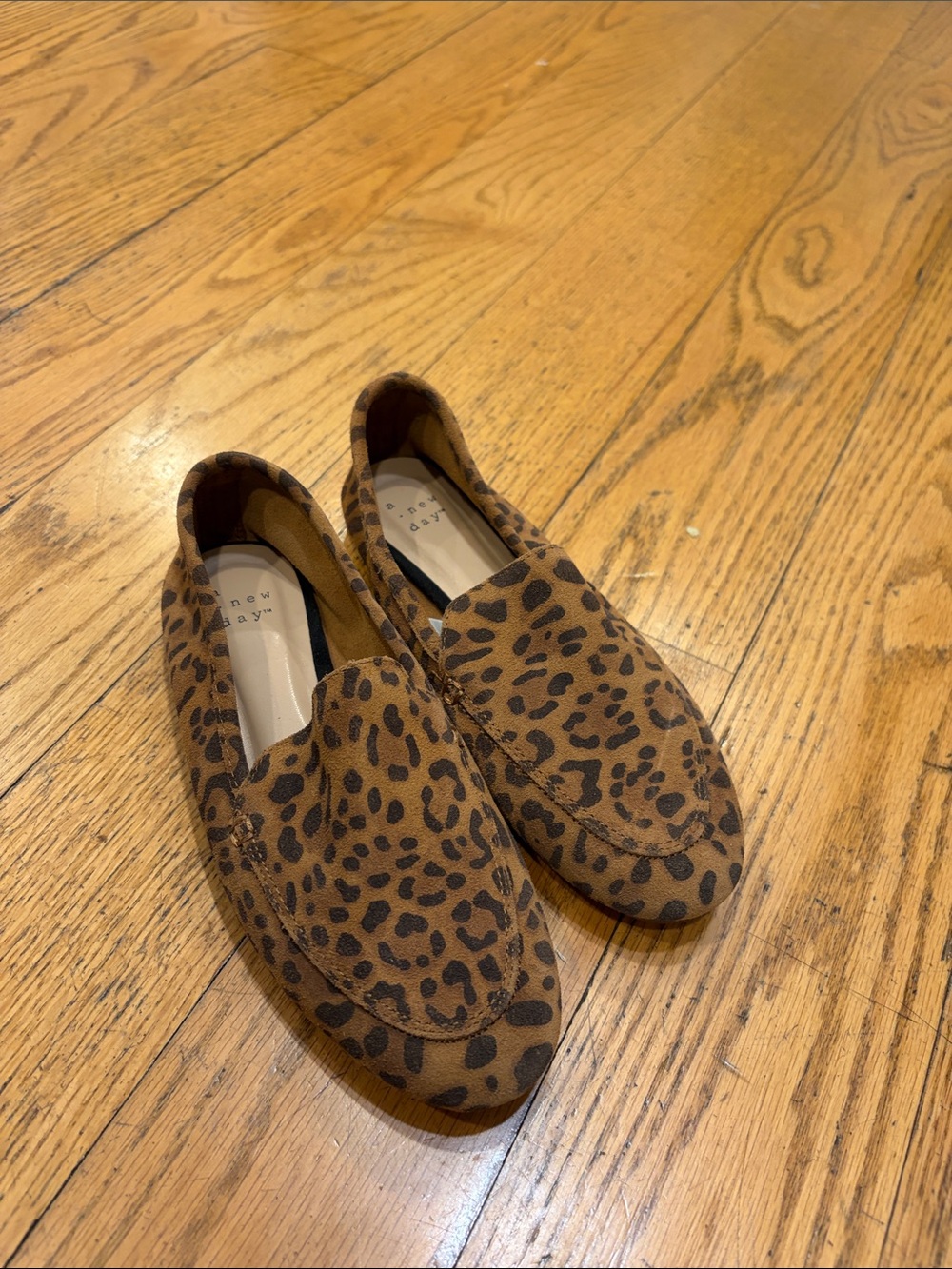 a new day Leopard-Print Slip-On Loafers
